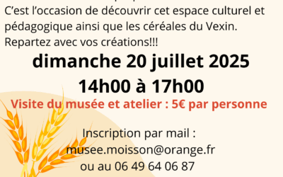 Atelier créatif au Musée de la Moisson