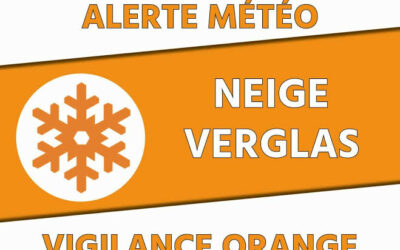 Vigilance orange neige-verglas