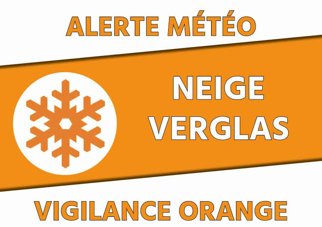 Vigilance orange neige-verglas